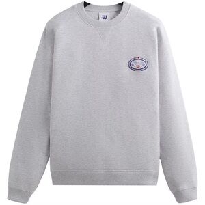 ✨NEW✨ KITH Kith Wilson Crest Crewneck - Light Heather Grey